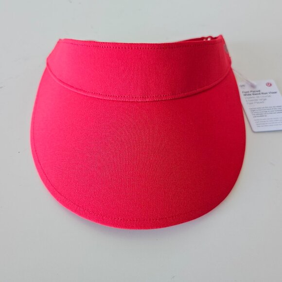 NWT LULULEMON LURD Red Fast Paced Wide Ban Run Visor Hat Women's OS - Picture 2 of 9